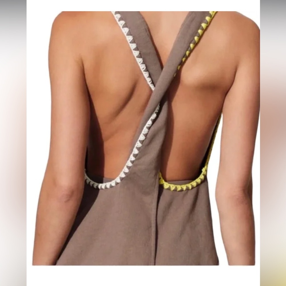 Carbon38 La Page Crochet Tank Top